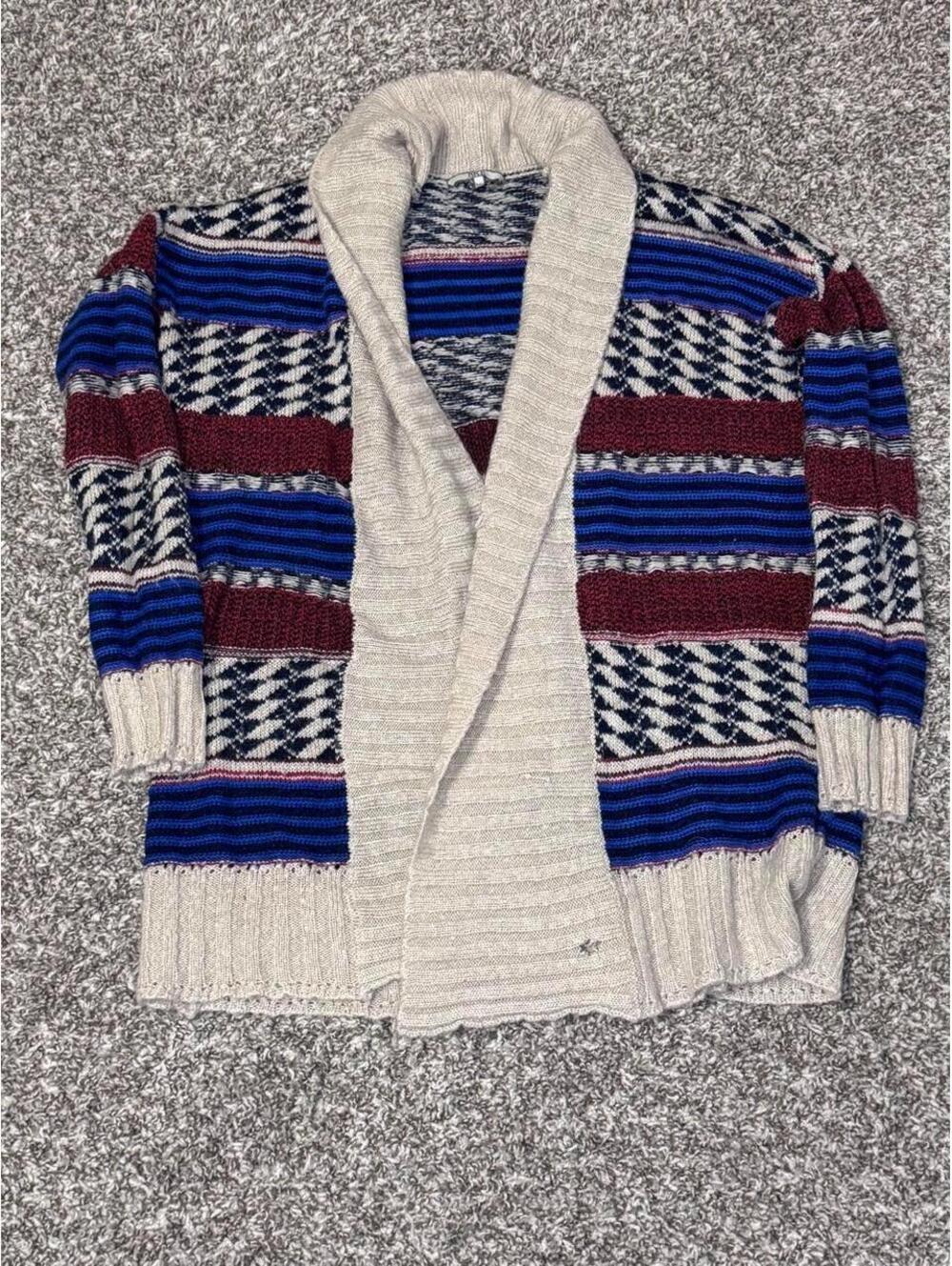 BKE Shawl Collar Open Cardigan Sweater 🤎💙